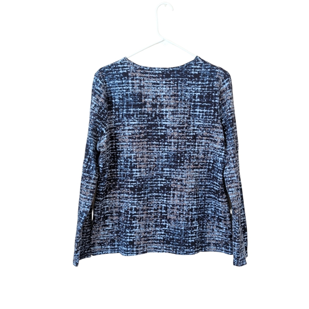 Croft & Barrow Long Sleeve Classic Tee Shirt LARGE Blue - Picture 7 of 12